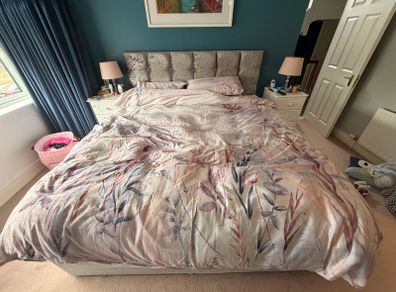 super king mattress , base and head board