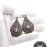 925 Sterling Silver Vintage Ametrine Earrings Image 7