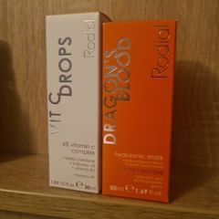 Rodial Dragon's Blood Hyaluronic Mask 50ml RRP 59E and Rodial Vit C drops 30ml.. Excellent for Hydration.  2 for 30e