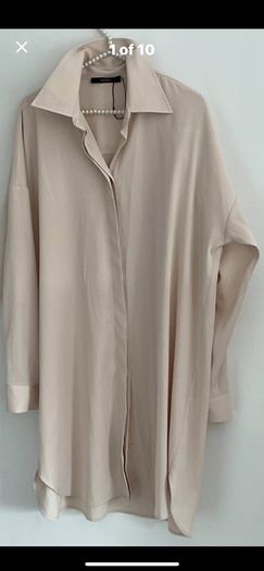 long shirt beige free size long shirt