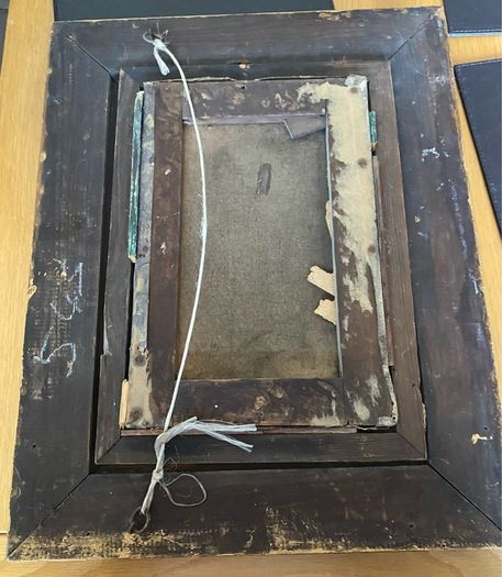 Small 19th Century Oil on Canvas in Gilt Frame