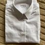 M&S Back To School White Regular Fit Short Sleeve Blouse Image 2