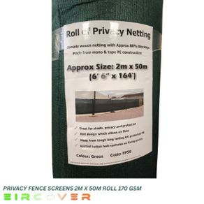 Privacy Fence Screens 2m x 50m (6.5'x164')170 gsm