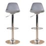 Bar Stool Modern Leather Swivel Adjustable Height Image 4