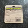 Novelty Irish "No. 1 Trucker" Registration Plate Keyring by Kilnew Greetings Image 2