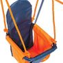 Folding Baby Swing Set | Age 6-36 Months | Outdoor Garden or Home Play Equipment Children | Adjustable Kids Playground | Toddler Toy Chair High Back, Blue/Orange Image 5
