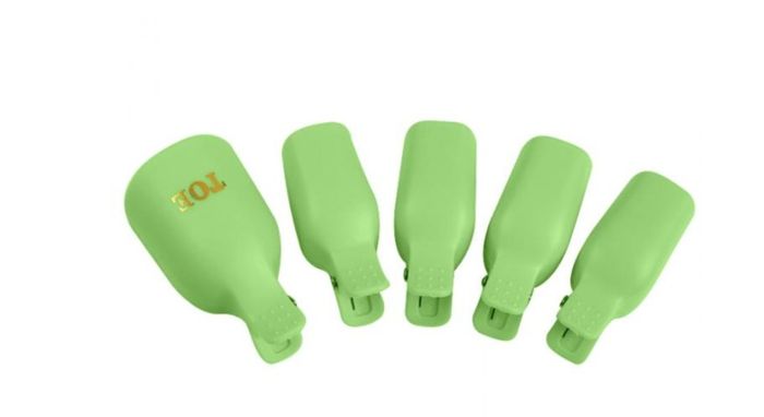 Plastic Toe Nail Soak Off Cap Clips