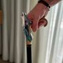 Unique Handmade Walking Stick, Shark Handle, Never Used Image 3