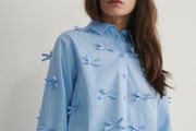 Reserved bow detail shirt size fits Xs s small m