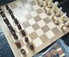 wooden chess set