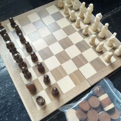 wooden chess set