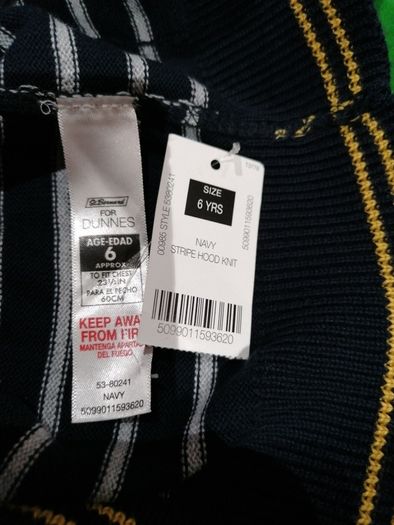 Boys Navy Stripe Jumper