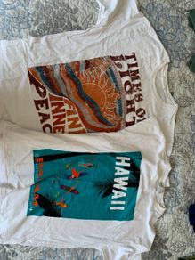 Ladies set of two men shirts from pull & bear