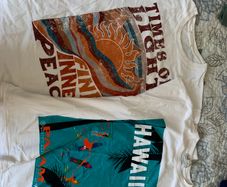 Ladies set of two men shirts from pull & bear