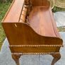 Antique Walnut Ladies Writing Desk - Inlaid, secret drawers Image 2