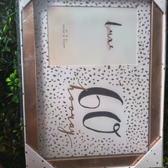 4 x 6 60th Birthday rose gold frame