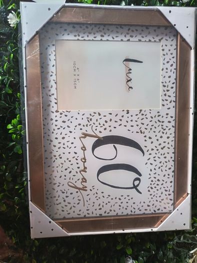 4 x 6 60th Birthday rose gold frame