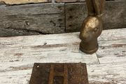 vintage Cast iron sign