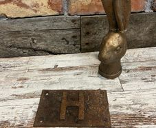 vintage Cast iron sign