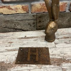 vintage Cast iron sign