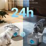 Cat Water Fountain for Drinking: 2.6L Stainless Steel Cat Water Fountain, Multiple Filtration Pet Water Fountain, Built-In Led, Ultra Silent with 6 Sponges and 6 Filter Image 6