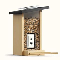 BIRDFY Ebony Lite Smart Bird Feeder with Camera and Solar Panel