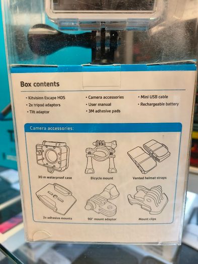 Official Kitvision Escape HD5 5MP Action Camera, 720p 30 FPS, 5 Megapixel, Waterproof Up to 30M/ New