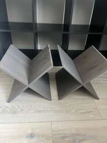 Pair of wooden inserts for Kallax unit