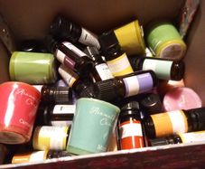 aromatherapy oils and candles