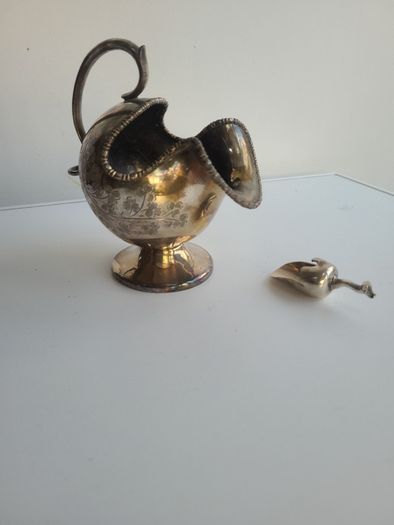 Edwardian silver sugar scuttle - John Turton & son