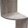 FREE EXPRESS SHIPPING Corner Shelf, 5-tier Floating Wall Shelf With Zigzag Design, Bookshelf, Greige Image 4
