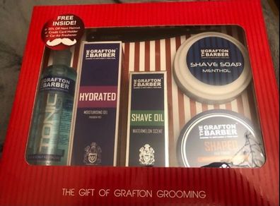 Mens grooming grafton barber shave set