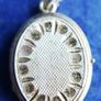 Antique Solid Silver 925 Locket Oval Stepped Pendant Necklace Picture Photo Vintage Jewelry 7,6g Image 4