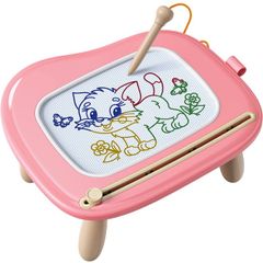 Toys for 1-2 Year Old Girls, Magnetic Drawing Board Writing Tablet for Kids, Educational Learning Travel Toys for 1 2 3 Year Old Baby Boys Girls Birthday Easter Gifts (Pink)