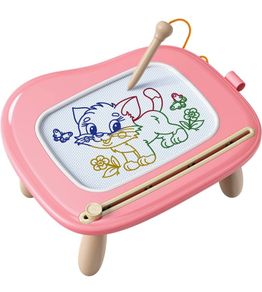 Toys for 1-2 Year Old Girls, Magnetic Drawing Board Writing Tablet for Kids, Educational Learning Travel Toys for 1 2 3 Year Old Baby Boys Girls Birthday Easter Gifts (Pink)