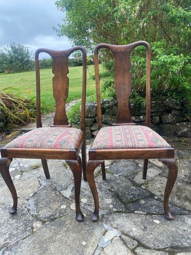 4 antique wooden chairs