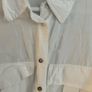 ZARA White Cropped Shirt - Small Image 4