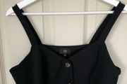River Island Women's Black buttoned top