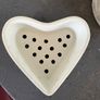 Antique French Heart shaped cheese mould and strainer COEUR A LA CREME Image 2