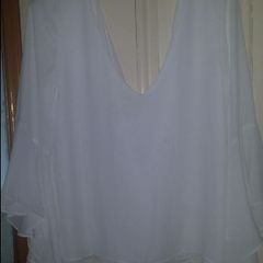 Zara Trafaluc lovely white blouse size UK12 EU40 Postage included