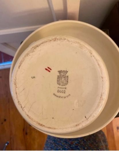 ceramic vintage wash bowls & matching pitchers