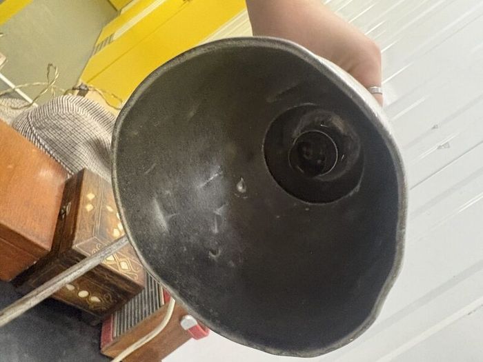 Vintage Industrial Adjustable Metal Desk Lamp Restoration