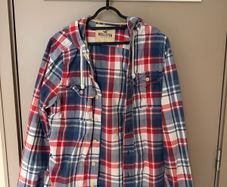 Hollister XL Hooded Checked Shirt Excellent Condition