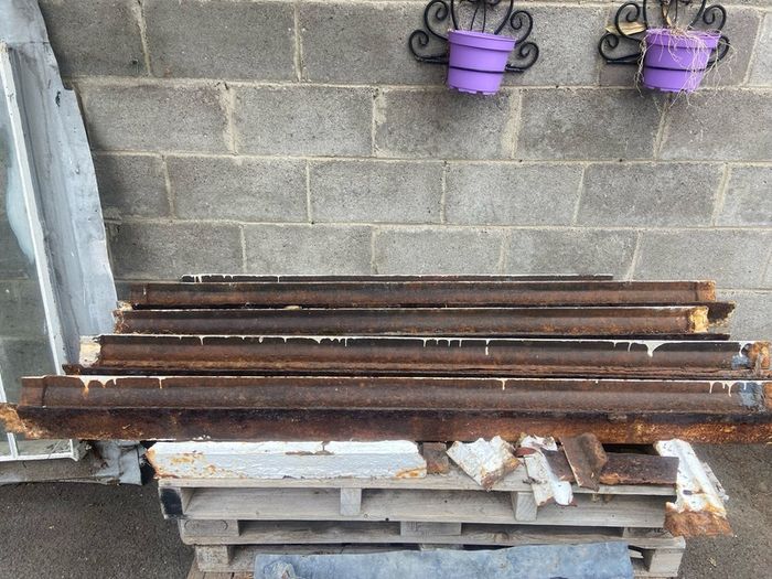 Original cast iron guttering