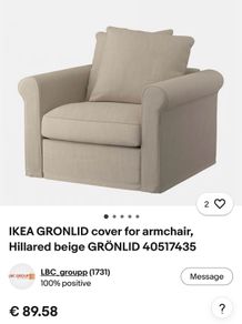 IKEA Gronlid Single Seater Sofa Cover