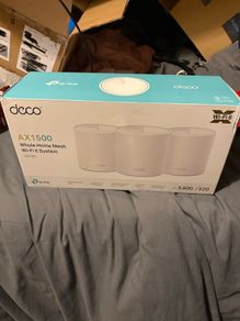 TP-Link Deco X1500 Mesh WLAN Set (3 Pack), Wi-Fi 6 AX1500 Dual Band Router & Repeater
