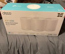 TP-Link Deco X1500 Mesh WLAN Set (3 Pack), Wi-Fi 6 AX1500 Dual Band Router & Repeater