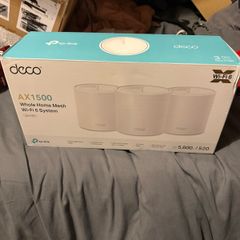 TP-Link Deco X1500 Mesh WLAN Set (3 Pack), Wi-Fi 6 AX1500 Dual Band Router & Repeater