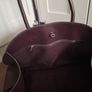 Large Burgundy Leather Tote bag from COS Image 7