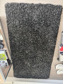 Black and grey rug